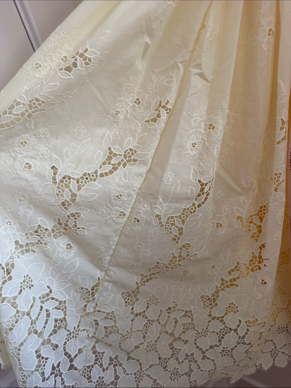 House of CB Yellow Lace Midi Dress with Spaghetti Straps - Picture 9 of 9